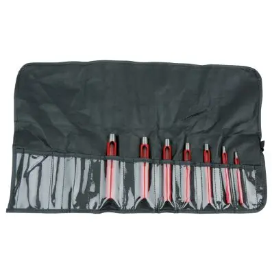 Round hole punch set, 7 pcs 