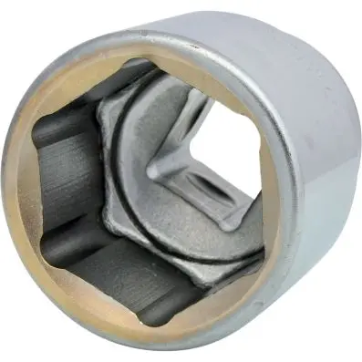 1" Hexagonal socket, short, 50mm 