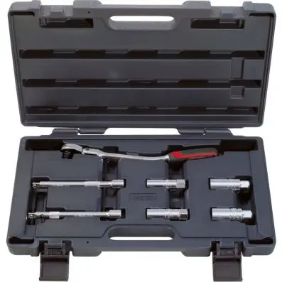 3/8" CHROMEplus Spark plug service set, 7 pcs 