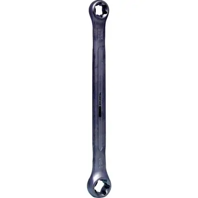 Double ring spanner for Torx E profilel, E14xE18 