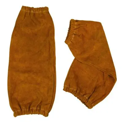 Leather sleeves, light brown, pack of 2 