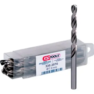HSS-G twist drill, pack of 10, 7,0mm 