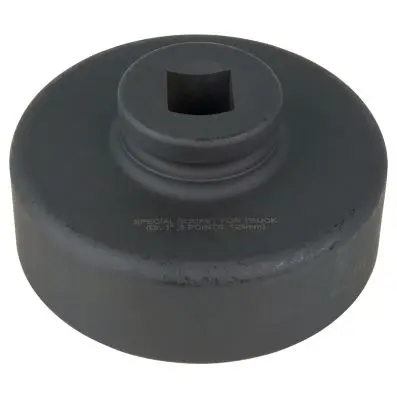 1" axle nut socket, 8 point, short, 125 mm 