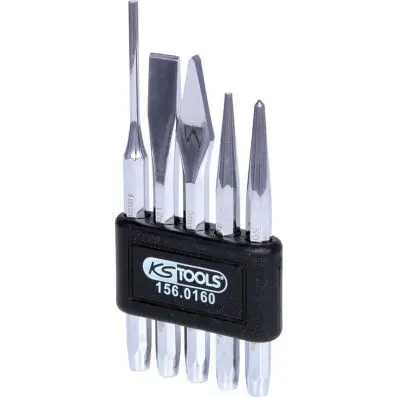 Punch + chisel set 5 pcs 