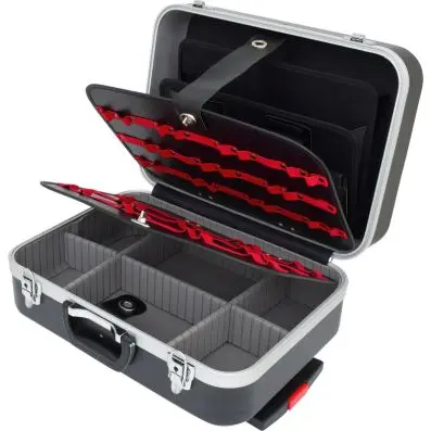 ABS hard protective case with removable telescopic trolly 