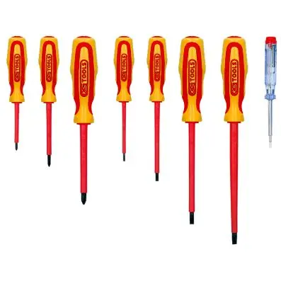 ERGOTORQUE VDE screwdriver set, 8 pcs, P H+slot 