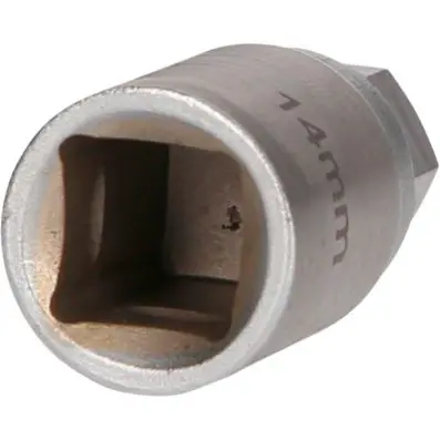 Adapter from 14 mm external hexagon to 1 /2" external square 