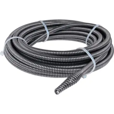 Replacement spirals for pipe cleaning de vice Ø10mm, 9,5m 