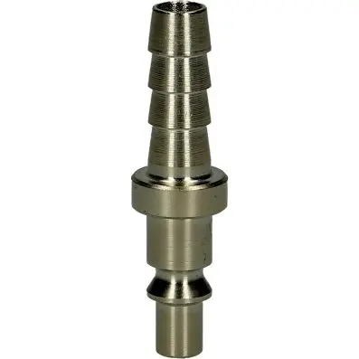 Metal air inlet connector with hose tail , Ø 10mm, 58,5mm 