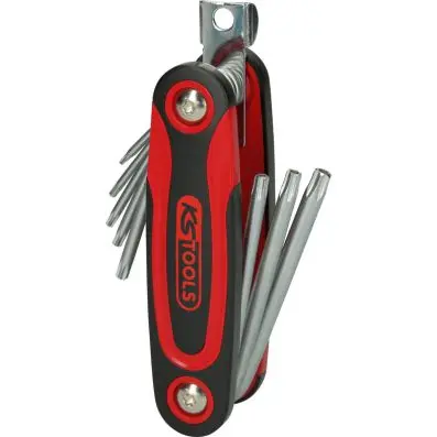 Torx tamperproof key wrench set, 8 pcs 