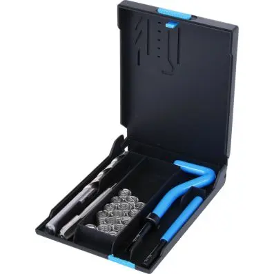 Stainless steel thread repair set M10x1, 25x13,8mm, 19 pcs 