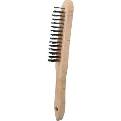 Stainless steel hand wire hand brush 3 r owed, 290mm 