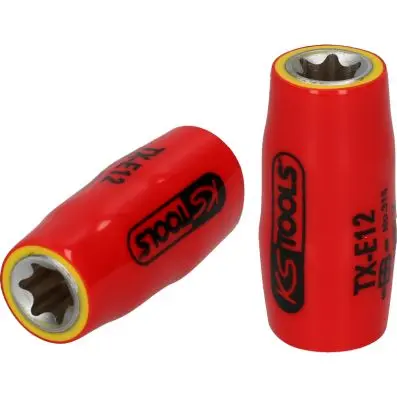 3/8" Torx E-socket with protective insul ation, E14 