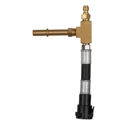 Adaptor hose for standard Schrader valve 7/16"x20 UNF internal thread and 1/4" ho 