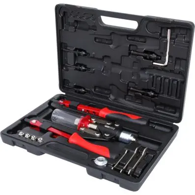 Universal riveting tool set, 17 pcs 