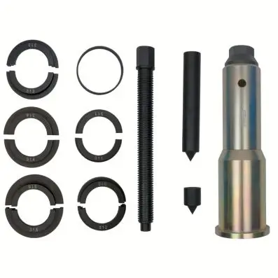 Puller set for ball bearings, oblique ro ll bearings, 15-pcs. 