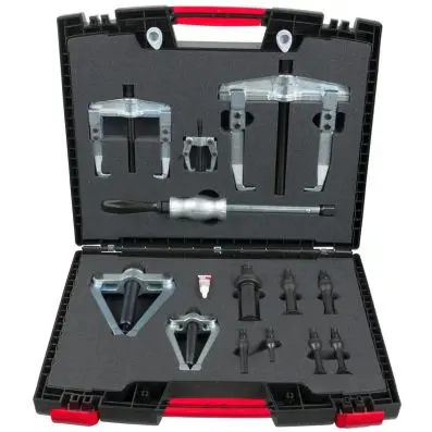 Precision internal extractor and puller set, 13 pcs, Ø10-75mm 