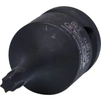 1/2" Impact socket for Torx screws, shor t, T30 