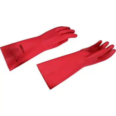 Glove for electricians with protective i nsulation, size 9, red 