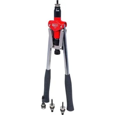 Long-arm hand riveter set for thread sle eves, 10 pcs 