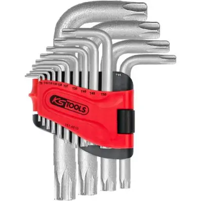 Torx angle key wrench set, short, 14 pcs 