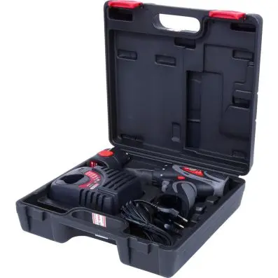 1/4'' Cordless screwdriver, 24Nm, 400 r. p.m. 10,8V, with 1 battery and 1 charger 