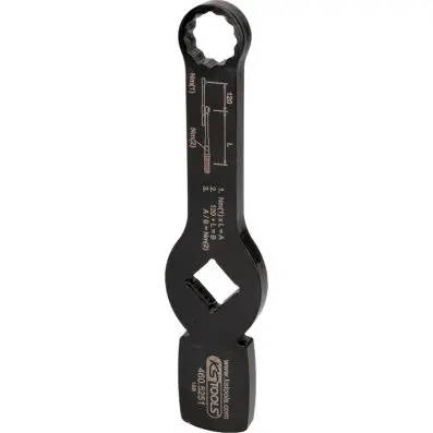 3/4" impact 12-sided wrench with 2 impac t surfaces, 21 mm 