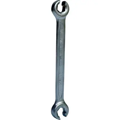 Open double ring spanner, offset, 10x11m m 