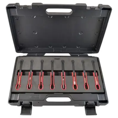 Passenger vehicle unlocking tool set for the older generation of vehicles, 8 pcs 