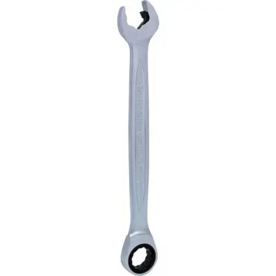 DUO GEARplus combination spanner set wit h ratchet mechanism in ring and open jaw 