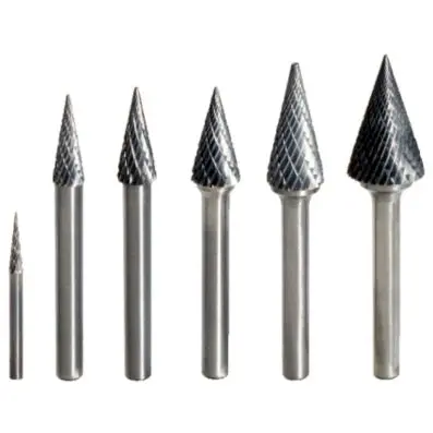 Hard metal tip cone milling burr form M, 12mm 