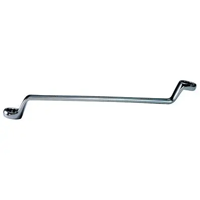 CHROMEplus Double ring spanner, offset, 11/16"x3/4" 