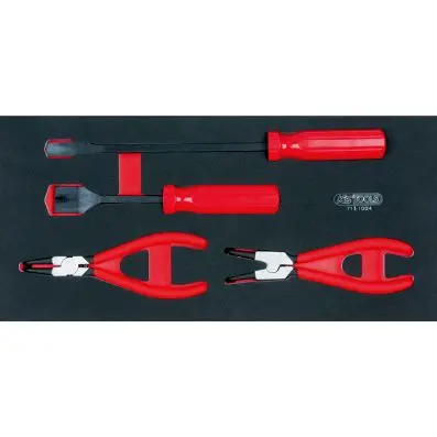 SCS pliers and scraper set, 4 pcs, 1/3 s ystem insert 