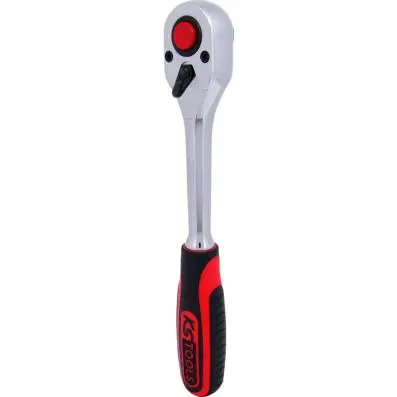 1/2" CHROMEplus Reversible ratchet, 72 t eeth, plactic handle 