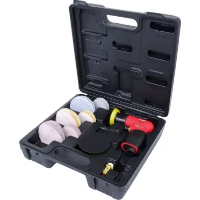 Mini pneumatic random orbital sander set t, 63 pcs 