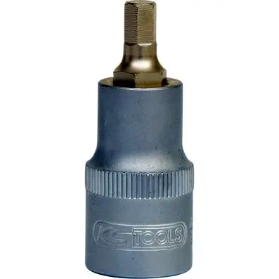 1/2" Bit socket hexagon, short, 1/4" 
