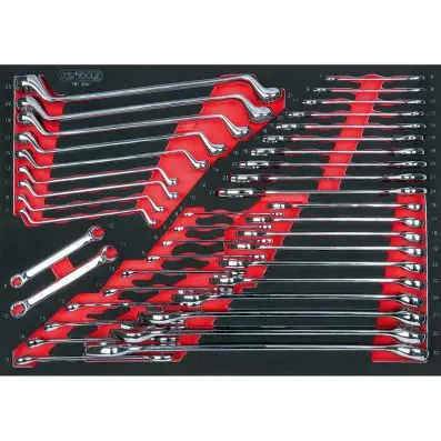 SCS CHROMEplus wrench set, 41 pcs, 1/1 s ystem insert 