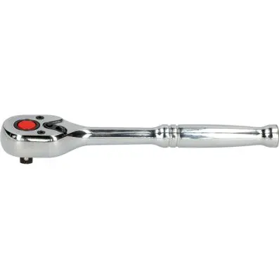 1/4" CHROME Reversible ratchet, 72 teeth , metal handle 