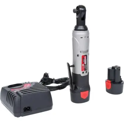 3/8'' Cordless reversible ratchet, 49Nm, 220 r.p.m. 10,8V, with 2 batteries and 1 