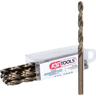 HSS-G Co 5 twist drill, pack of 10, 4,0m m 