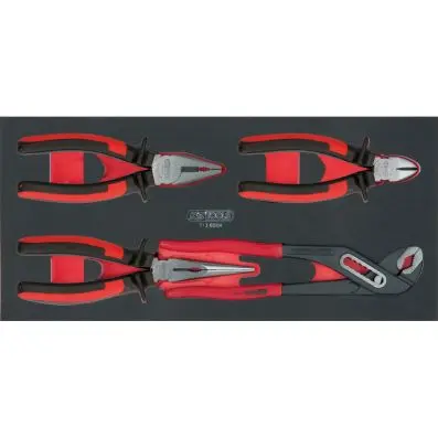 SCS Pliers set, 4 pcs, 1/3 system insert 