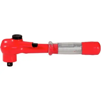 1/2" torque wrench with protective insul ation and reversible ratchet head, 2-27N 