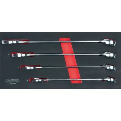 SCS Combination spanner set, 4 pcs, 1/3 system insert 