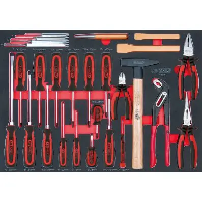 SCS pliers and screwdriver set, 27 pcs, 1/1 system insert 