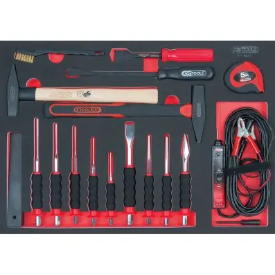 SCS chisel and hammer set, 17 pcs, 1/1 s ystem insert 