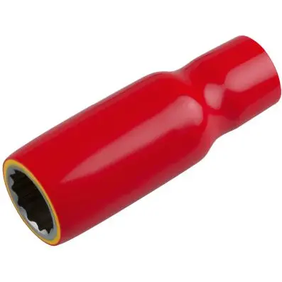 3/8" socket with protective insulation, long, 22 mm 