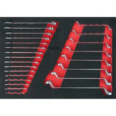 Spanner set, 24 pcs, 1/1 system insert 