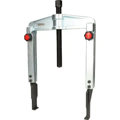 Quick adjustment universal 2 arm puller set with extremely narrow and extended l 