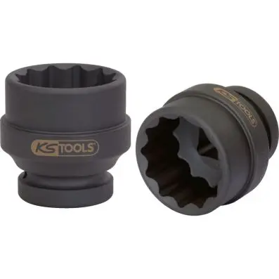 1" 12 point impact socket short, 55mm 