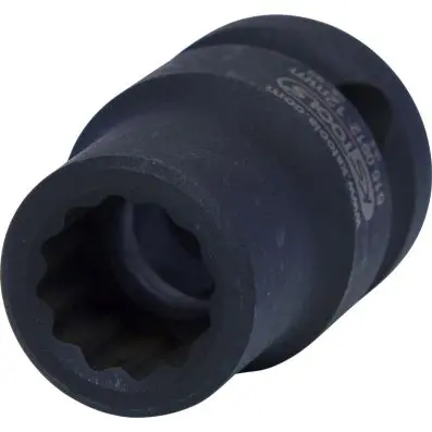 1/2" 12 point impact socket, short, 12mm 